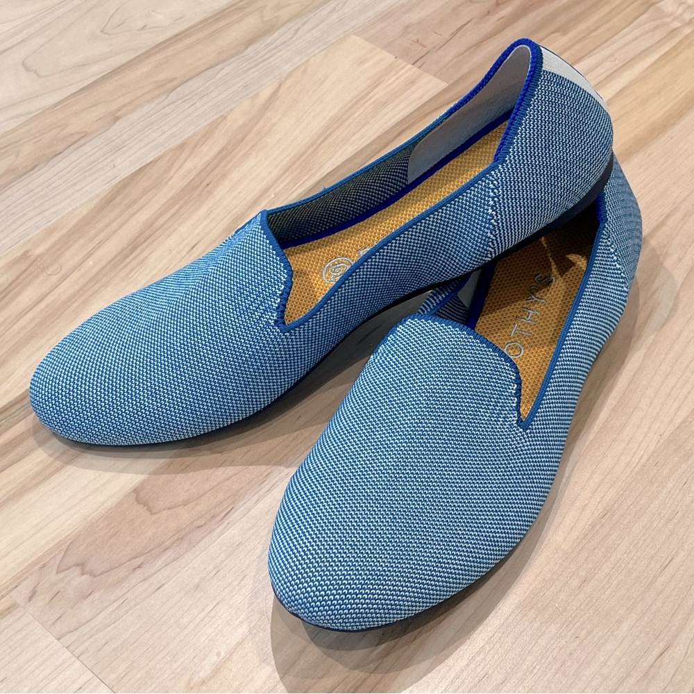 Rothy’s The Loafer Flats - “Tide Pool” Cornflower Blue, Size 10.5